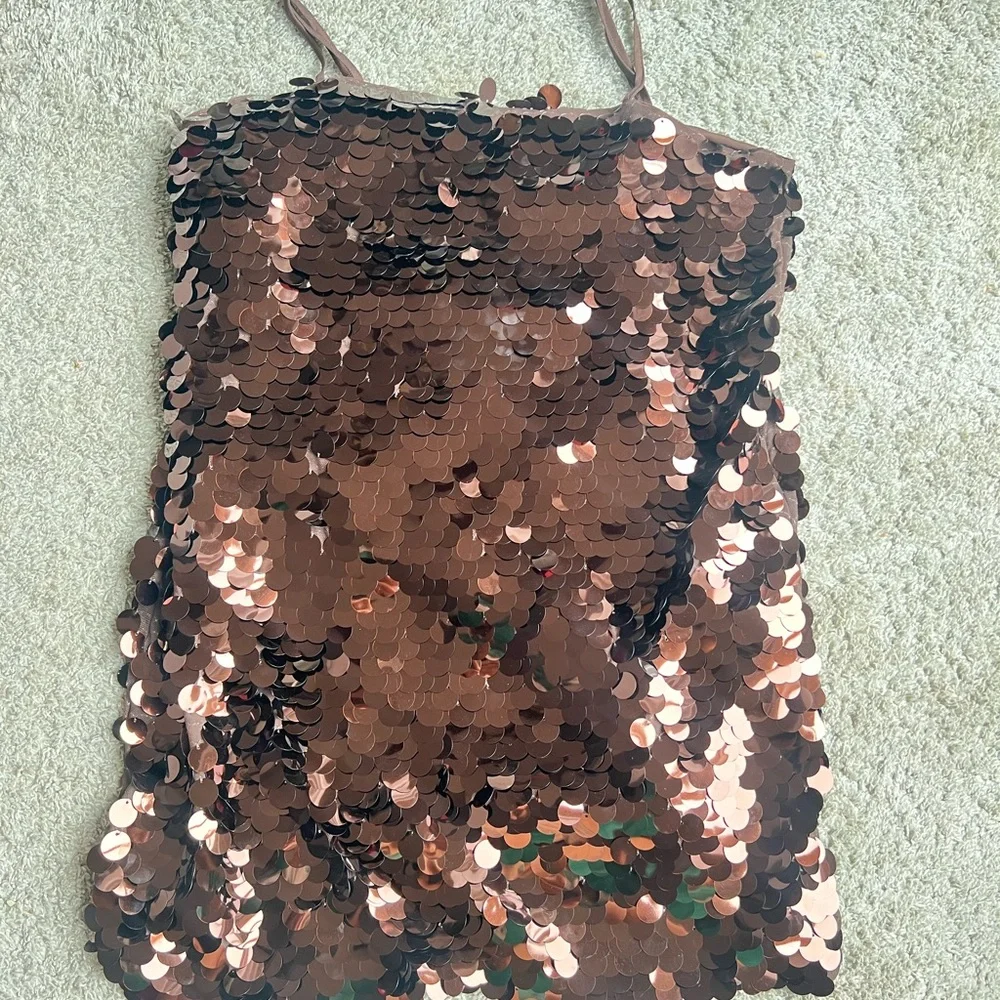 a new day Sequin Mini Dress in Sparkling Brown - Picture 3 of 4